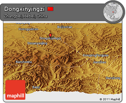 Physical Panoramic Map of Dongxinyingzi