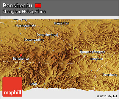 Physical Panoramic Map of Banshentu