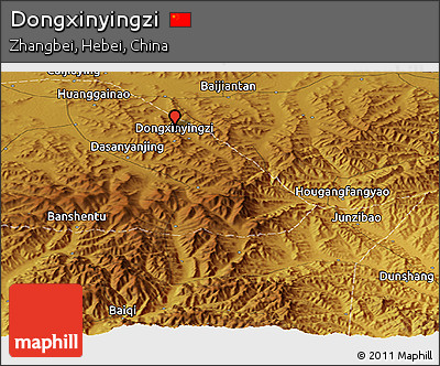 Physical Panoramic Map of Dongxinyingzi