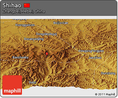 Physical Panoramic Map of Shihao
