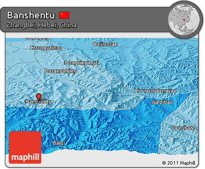 Political Panoramic Map of Banshentu