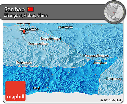 Political Panoramic Map of Sanhao