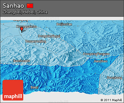 Political Panoramic Map of Sanhao