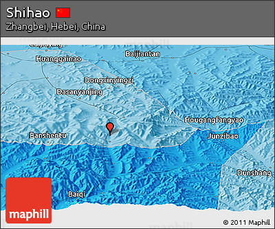 Political Panoramic Map of Shihao