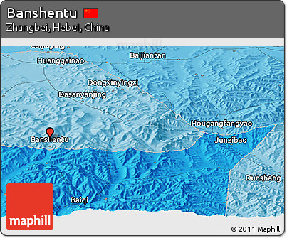 Political Panoramic Map of Banshentu