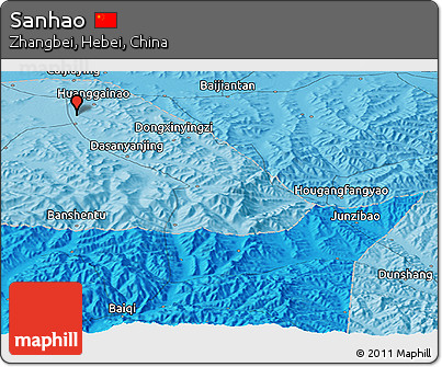 Political Panoramic Map of Sanhao
