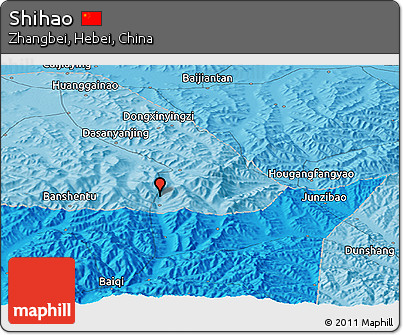 Political Panoramic Map of Shihao