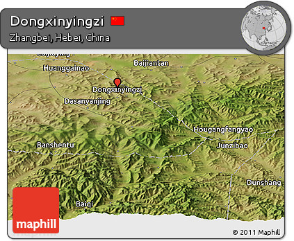 Satellite Panoramic Map of Dongxinyingzi