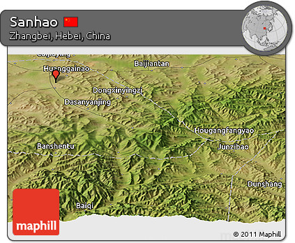 Satellite Panoramic Map of Sanhao
