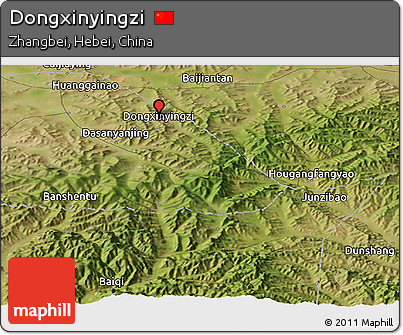 Satellite Panoramic Map of Dongxinyingzi