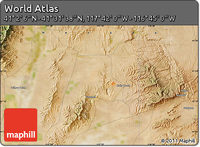 Satellite Map of the Area around 41° 16' 52" N, 117° 13' 29" W