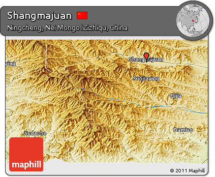 Physical Panoramic Map of Shangmajuan