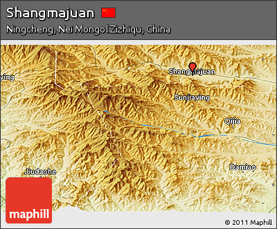 Physical Panoramic Map of Shangmajuan