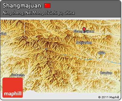 Physical Panoramic Map of Shangmajuan