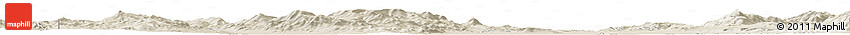 Shaded Relief Horizon Map of the Area around 41° 16' 52" N, 118° 55' 30" W