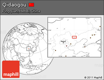 Blank Location Map of Qidaogou