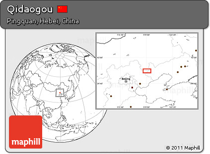 Blank Location Map of Qidaogou