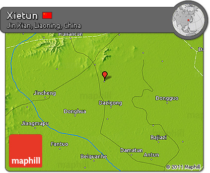 Physical 3D Map of Xietun