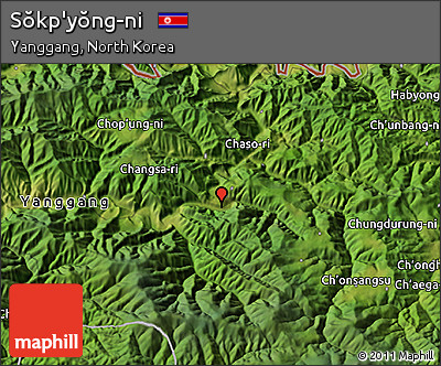 Satellite 3D Map of Sŏkp'yŏng-ni