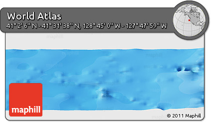 Political Panoramic Map of the Area around 41° 16' 52" N, 128° 16' 30" W