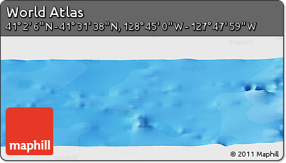 Political Panoramic Map of the Area around 41° 16' 52" N, 128° 16' 30" W