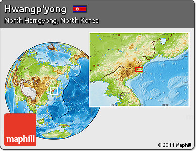 Physical Location Map of Hwangp'yong