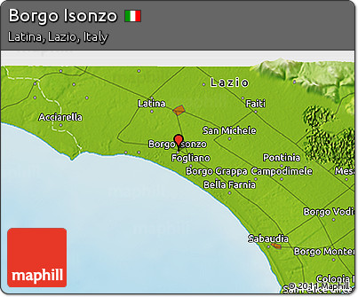 Physical 3D Map of Borgo Isonzo