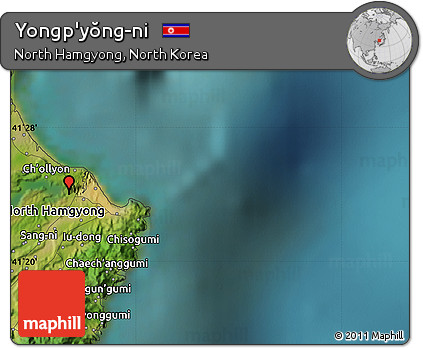 Satellite Map of Yongp'yŏng-ni