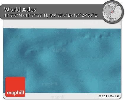 Satellite 3D Map of the Area around 41° 16' 52" N, 130° 58' 29" E