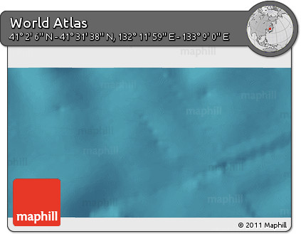 Satellite 3D Map of the Area around 41° 16' 52" N, 132° 40' 30" E