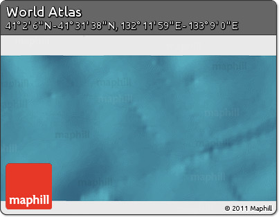 Satellite 3D Map of the Area around 41° 16' 52" N, 132° 40' 30" E