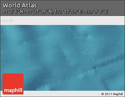 Satellite 3D Map of the Area around 41° 16' 52" N, 132° 40' 30" E
