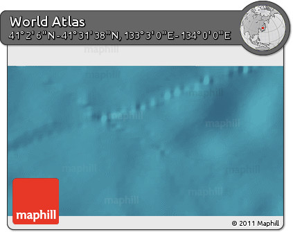 Satellite 3D Map of the Area around 41° 16' 52" N, 133° 31' 30" E