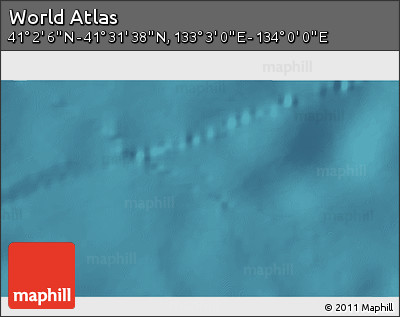Satellite 3D Map of the Area around 41° 16' 52" N, 133° 31' 30" E