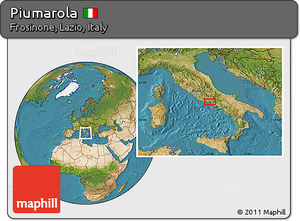 Satellite Location Map of Piumarola
