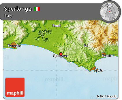 Physical Map of Sperlonga