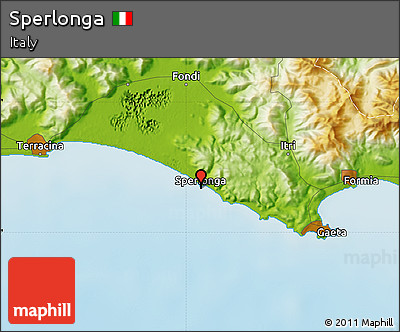 Physical Map of Sperlonga