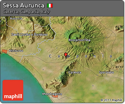 Satellite Map of Sessa Aurunca