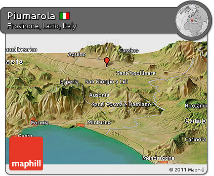Satellite Panoramic Map of Piumarola
