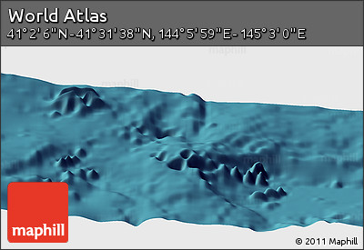Satellite Panoramic Map of the Area around 41° 16' 52" N, 144° 34' 29" E