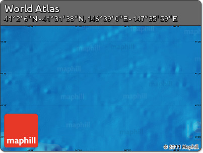 Physical Map of the Area around 41° 16' 52" N, 147° 7' 30" E