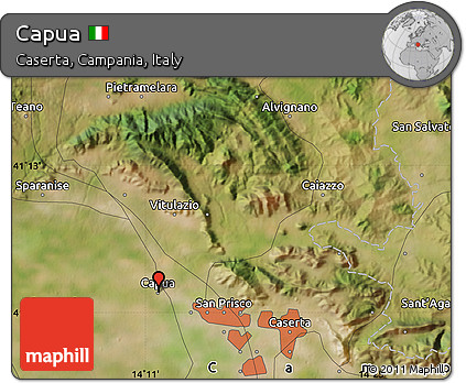 Satellite Map of Capua