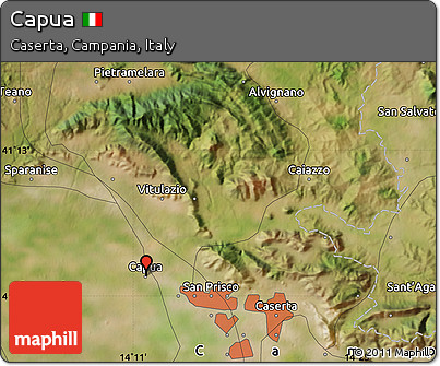 Satellite Map of Capua