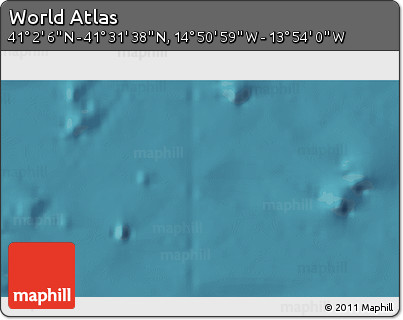 Satellite 3D Map of the Area around 41° 16' 52" N, 14° 22' 30" W