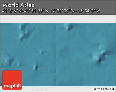 Satellite 3D Map of the Area around 41° 16' 52" N, 14° 22' 30" W