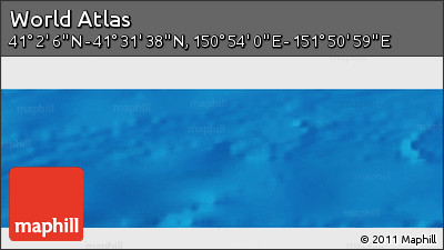 Physical Panoramic Map of the Area around 41° 16' 52" N, 151° 22' 30" E
