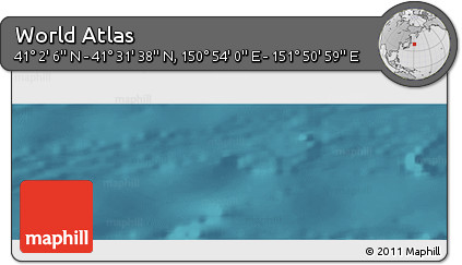 Satellite Panoramic Map of the Area around 41° 16' 52" N, 151° 22' 30" E