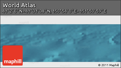 Satellite Panoramic Map of the Area around 41° 16' 52" N, 151° 22' 30" E