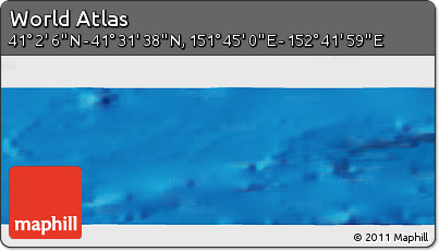Physical Panoramic Map of the Area around 41° 16' 52" N, 152° 13' 29" E