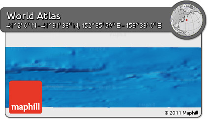 Physical Panoramic Map of the Area around 41° 16' 52" N, 153° 4' 29" E